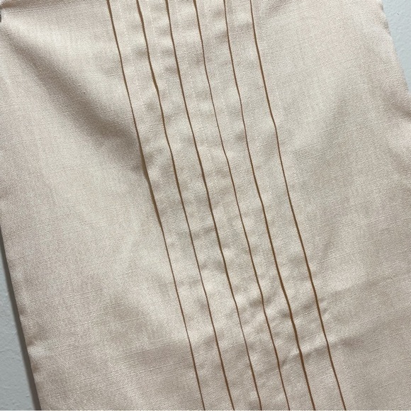 THROW BY MARLO LORENZ Frosted Almond/Gold Foil LORI Pleated Pillow Cover - Picture 2 of 5